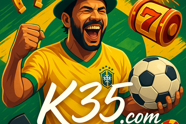 Interface do aplicativo K35.com em um smartphone